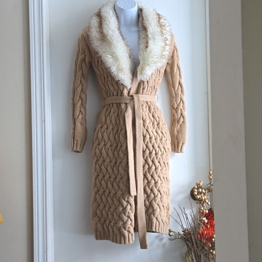 Marciano Guess | Faux Fur Sweater Cardigan